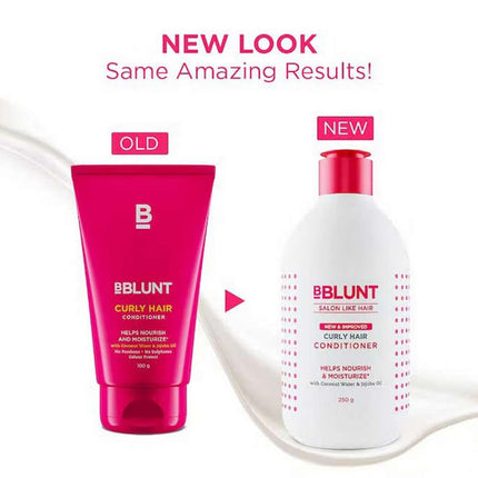 BBLUNT Curly Hair Conditioner With Coconut Water & Jojoba Oil -250 millilitre
