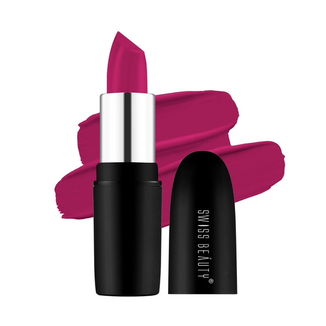 Swiss Beauty Pure Matte Creamy Lipstick-3.8gm