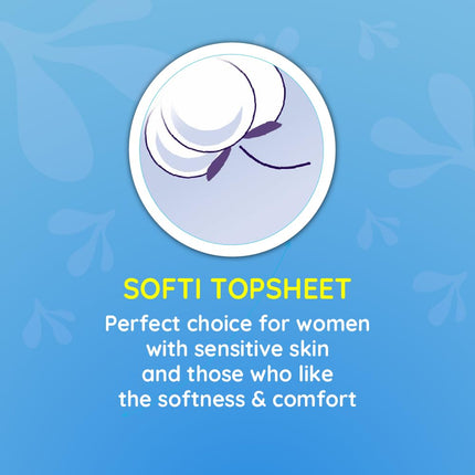 Bella Classic Maxi Softi Pads For Women 28 Cm |Sanitary Napkins Pack Of 3|15 Pcs