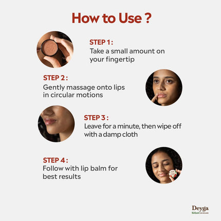 Deyga Strawberry Lip Scrub (16 g)