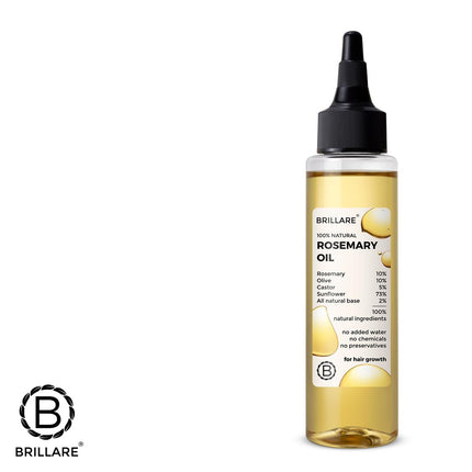 Brillare 10% Rosemary Hair Oil for Hair Growth with 10% Olive Oil & 5% Castor oil