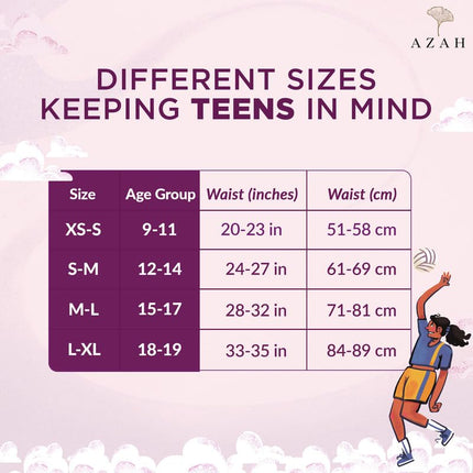 Azah Teen Disposable Period Panty for Girls Pack of 5