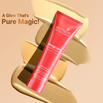 Biotique Natural Makeup Magicare Acne Prone Foundation -30Ml
