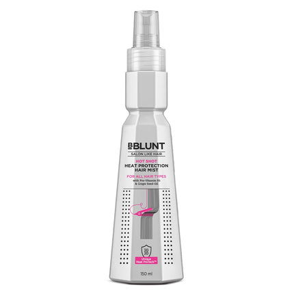 Bblunt Hot Shot Heat Protection Hair Mist for Men & Women | 150 ml