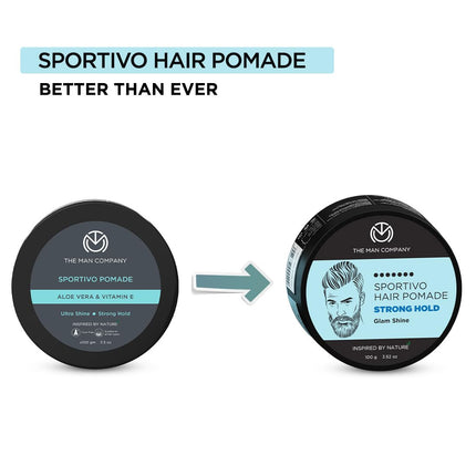 The Man Company Sportivo Stronghold Hair Styling Pomade Wax-100gm