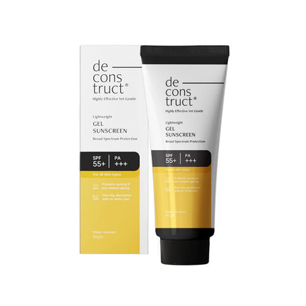 Deconstruct Face Gel Sunscreen SPF 50 + and PA+++ | Gel based sunscreen-80gm