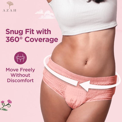 Azah Disposable Period Panty for Girls Pack of 10
