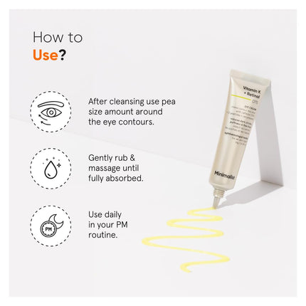 Minimalist Vitamin K + Retinal 01% Under Eye Cream-14gm