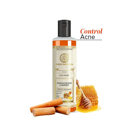 Khadi Natural Sandalwood & Honey Face Wash-210ml