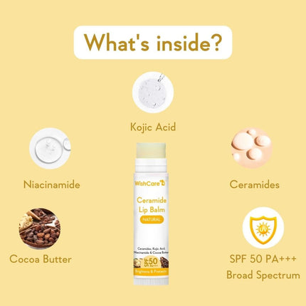 WishCare Ceramide Lip Balm with SPF 50 PA+++ 5g