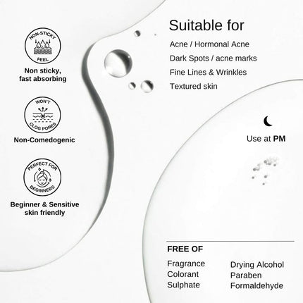The Formularx 0.1% Retinol + 0.5% Granactive Retinol Gentle Complex Serum-30G