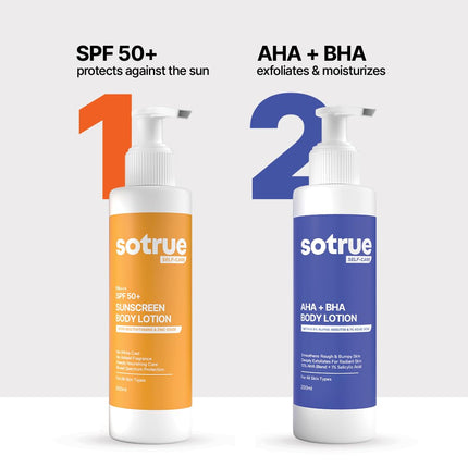 Sotrue SPF 50+ Sunscreen Body Lotion With UVA & UVB Protection-200ml