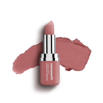 Mamaearth Creamy Matte Long Stay Lipstick with Murumuru Butter -4.2g