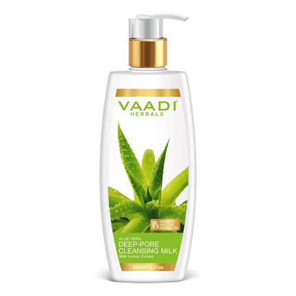 Vaadi Herbals Aloe Vera Deep Pore Cleansing Milk, 350ml