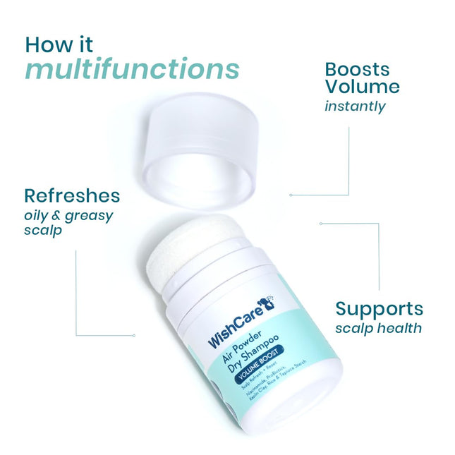 WishCare Air Powder Dry Shampoo for Oily Hair & Scalp-10gm