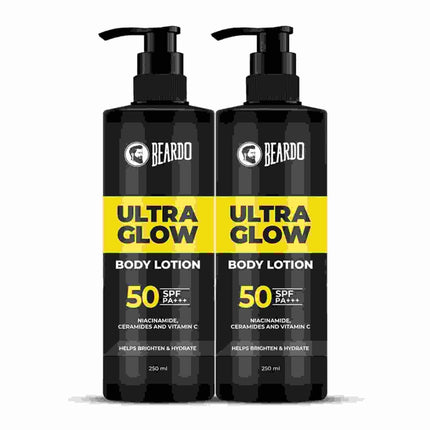 Beardo Ultraglow Body Lotion Men's Skin 250ml x 2