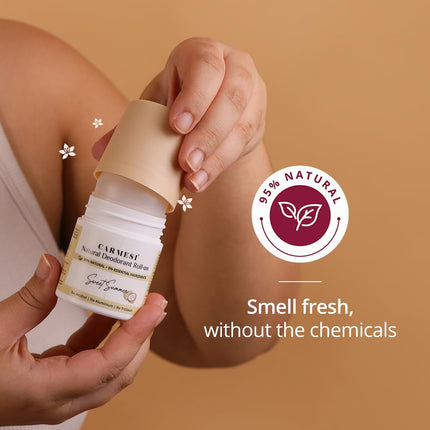 Carmesi Natural Deodorant Roll-on Combo for Women 2x 50 ml
