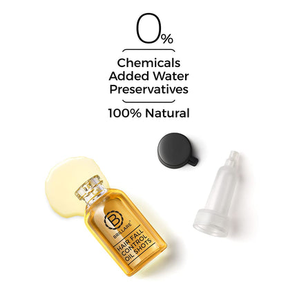 Brillare 40% Onion Oil shots for Hair Fall 0.5% Bakuchiol & 45% Coconut Oil