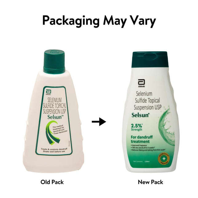 Selsun Abbott Suspension Anti Dandruff Shampoo for Men and Women-120ml