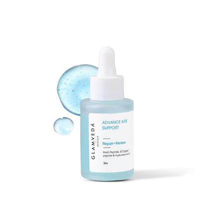 Glamveda 1% Copper peptide with Multi peptide & Hyaluronic acid Face Serum -30ml
