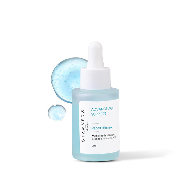 Glamveda 1% Copper peptide with Multi peptide & Hyaluronic acid Face Serum -30ml