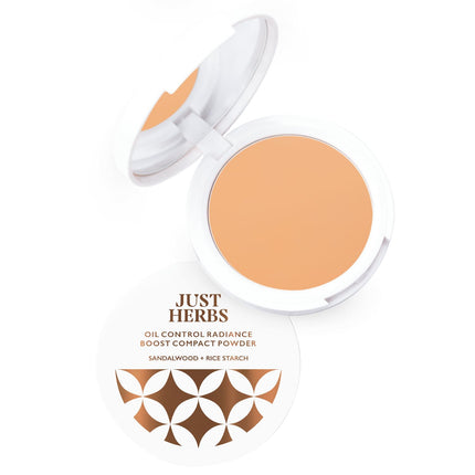 Just Herbs Oil Control Radiance Booster Age Defying Compact Powder -9g