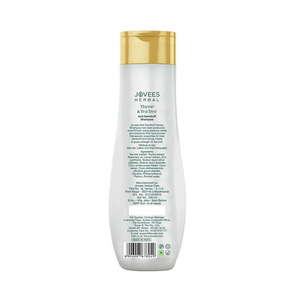 Jovees Herbal Thyme & Tea Tree Anti Dandruff Shampoo For Men & Women- 300ml
