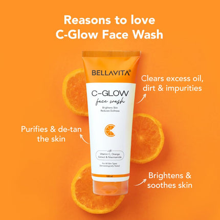 BELLAVITA C-Glow Vitamin C Face Wash with CICA & Green Tea |100ml