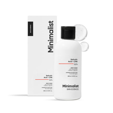 Minimalist 2% Salicylic Acid + LHA Body Wash -200ml