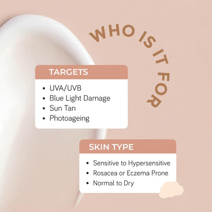 Moody SensiSoothe Mineral Brightening Sunscreen Serum with Ceramides & Rice | Sunscreen-50ML