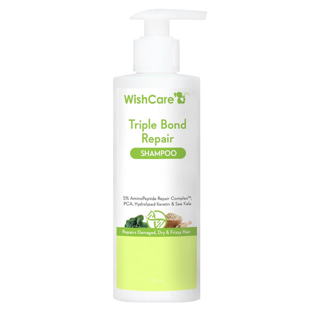 WishCare Triple Bond Repair Shampoo for Dry & Frizzy Hair -250ml