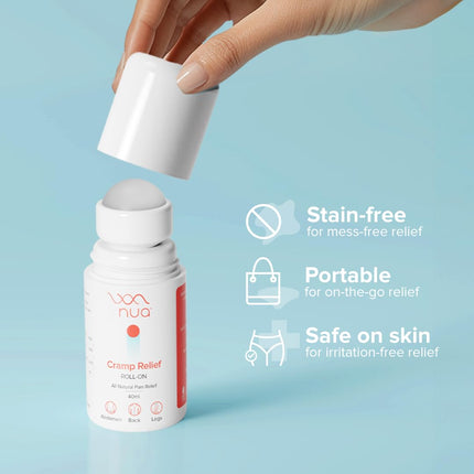 Nua Cramp Relief Roll-On | Quick Relief | 40ml