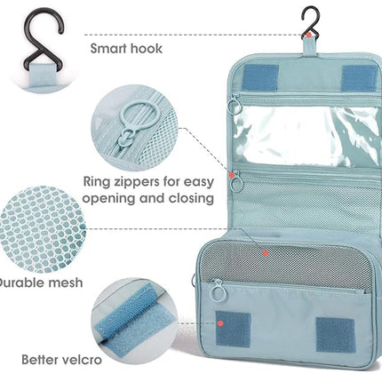 First Beauty Hanging Toiletry Bag for Women & Men Large Waterproof Travel Organizer with Hook