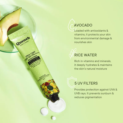 QUENCH BOTANICS Vitamin E SPF 50+ PA++++All Skin Sunscreen-15ML