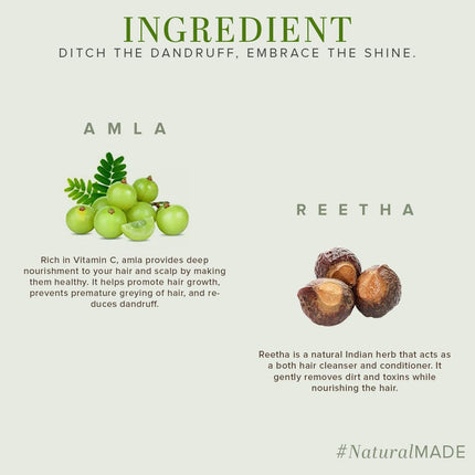 Khadi Natural Amla & Reetha Hair Shampoo-210ml Pack of 2