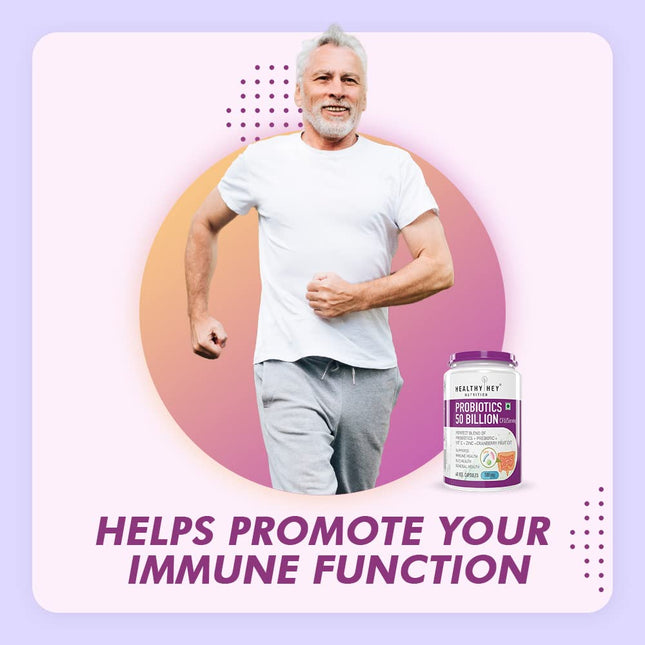 Healthy Hey Nutrition Probiotics  60 Veg Capsules