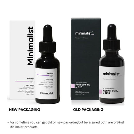 Minimalist Anti-Aging Night Serum with 0.3% Retinol & Q10 -30ml