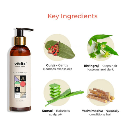 Vedix Dhavath Hairfall Shampoo For Hair Growth | 200ml