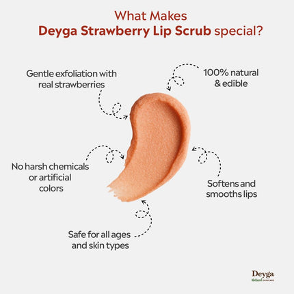 Deyga Strawberry Lip Scrub (16 g)