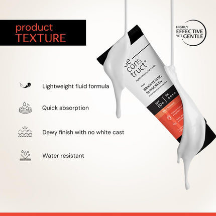Deconstruct Brightening Fluid Sunscreen SPF 50+ with Niacinamide-50gm
