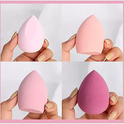 Midazzle Ultra soft Professional Beauty Blender Set for Face Makeup Multicolor Set of 4