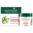 Biotique Coconut Brightening Instant Glow Cream All Skin Types | 50gm