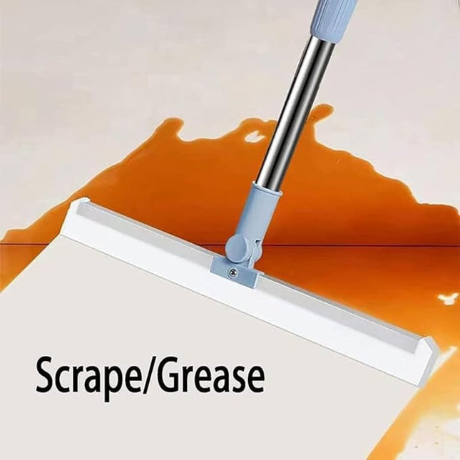Multifunction Magic Broom,Silicone Floor Squeegee Broom with Long Handle,Scraping Besom for Floor Bathroom Kitchen Shower Tile Pet Hair (Silicon)