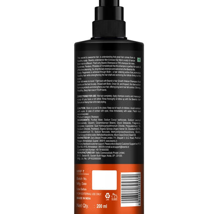 Beardo Hair Growth Vitalizer Shampoo, 200 ml