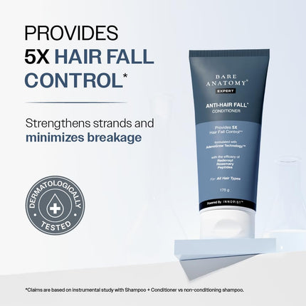Bare Anatomy Anti-Hair Fall Conditioner with Redensyl, Rosemary & Peptides For All Hair Types | 175gm