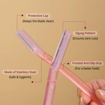 Carmesi Reusable Face Razor for Women Facial Hair- 3 Razors