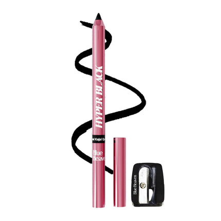 Blue Heaven Hyper Black Gel Kajal Eyeliner Enriched with Vitamin E & Almond Oil-1.5g