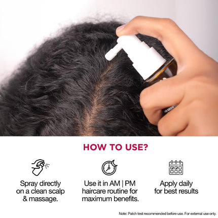 Soulflower Hair Growth Serum, Rosemary Oil, 3% Redensyl, 4% Anagain, Caffeine, Melanogray, Biotin, Rice Water - 30ml