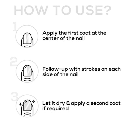 RENEE Top Coat Glossy Finish Nail Enamel-10ml