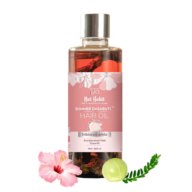 Nat Habit Hibiscus Amla Hair Oil -200ml